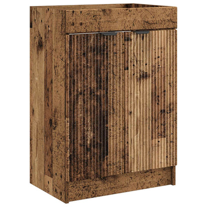 Koupelnová Skříňka Pod Umyvadlo Staré Dřevo 56 X 37,5 X 81 Cm