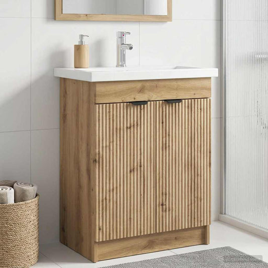 Koupelnová Skříňka Pod Umyvadlo Dub Artisan 56 X 37,5 X 81 Cm