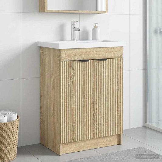 Koupelnová Skříňka Pod Umyvadlo Dub Sonoma 78,5 X 37,5 X 81 Cm
