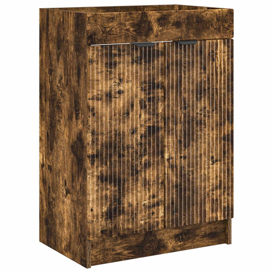 Koupelnová Skříňka Pod Umyvadlo Kouřový Dub 78,5 X 37,5 X 81 Cm