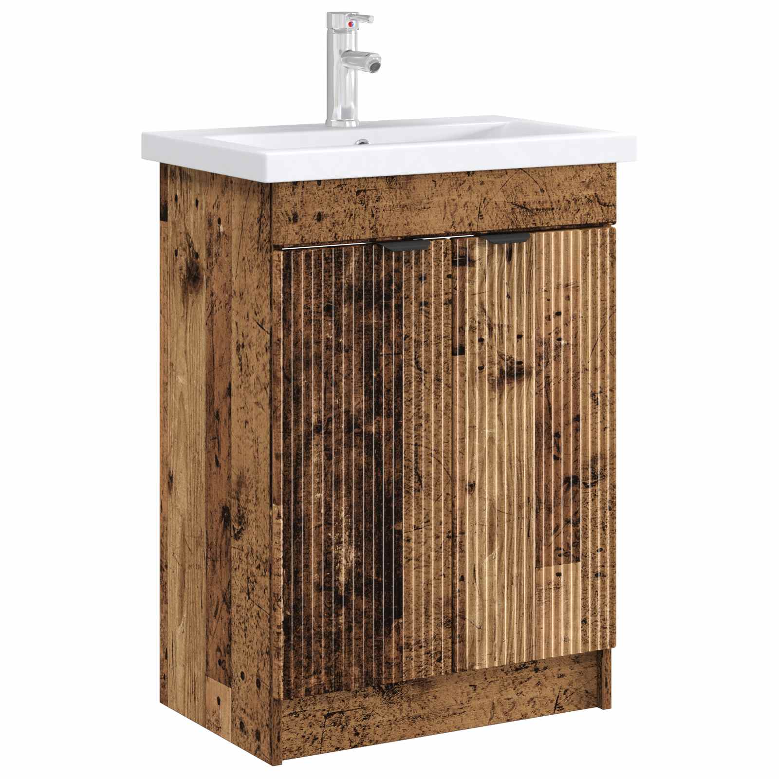 Koupelnová Skříňka Pod Umyvadlo Staré Dřevo 78,5 X 37,5 X 81 Cm