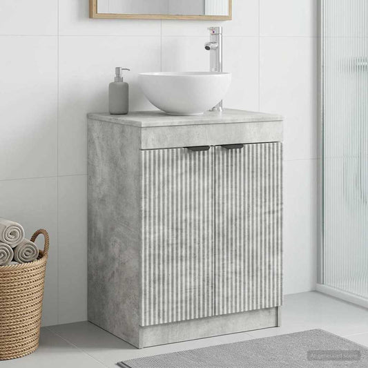 Koupelnová Skříň Betonově Šedá 54 X 41 X 70 Cm Kompozitní Dřevo