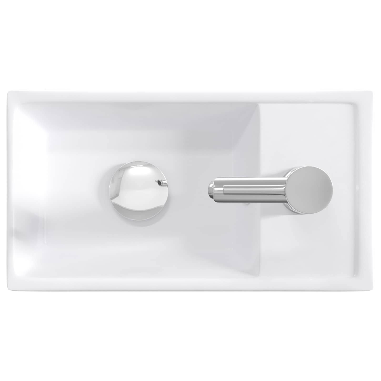 Umývadlo Do Koupelny Chrom 40,5 X 22,5 X 11,5 Cm Kov