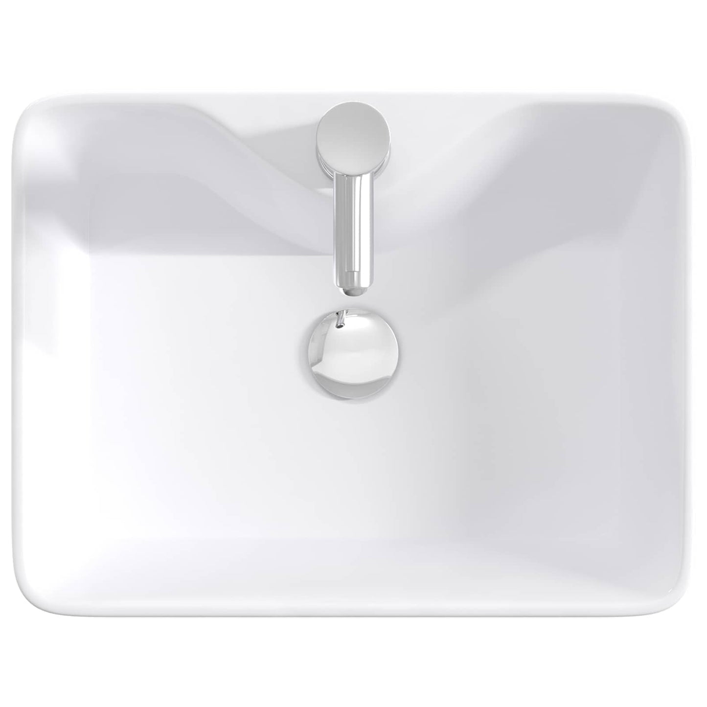 Umývadlo Do Koupelny Chrom 48,5 X 37,5 X 13 Cm Kov