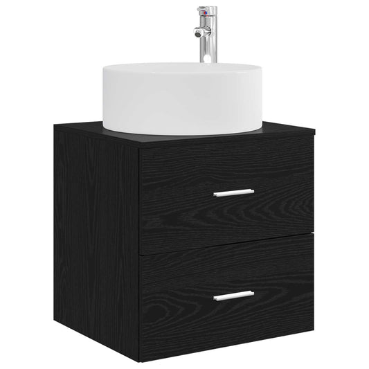 Nástěnný Umyvadlový Pult Černý Dub 49,5 X 44,5 X 65,5 Cm