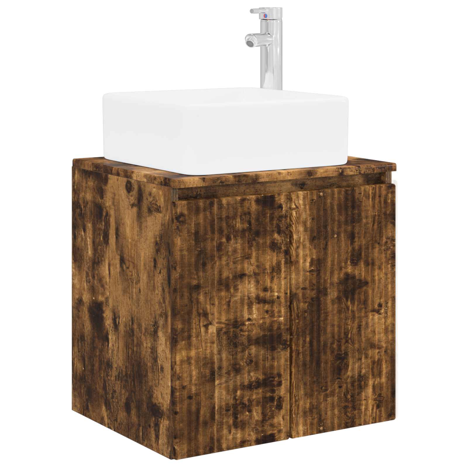Nástěnný Umyvadlový Pult Kouřový Dub 49,5 X 41 X 63 Cm