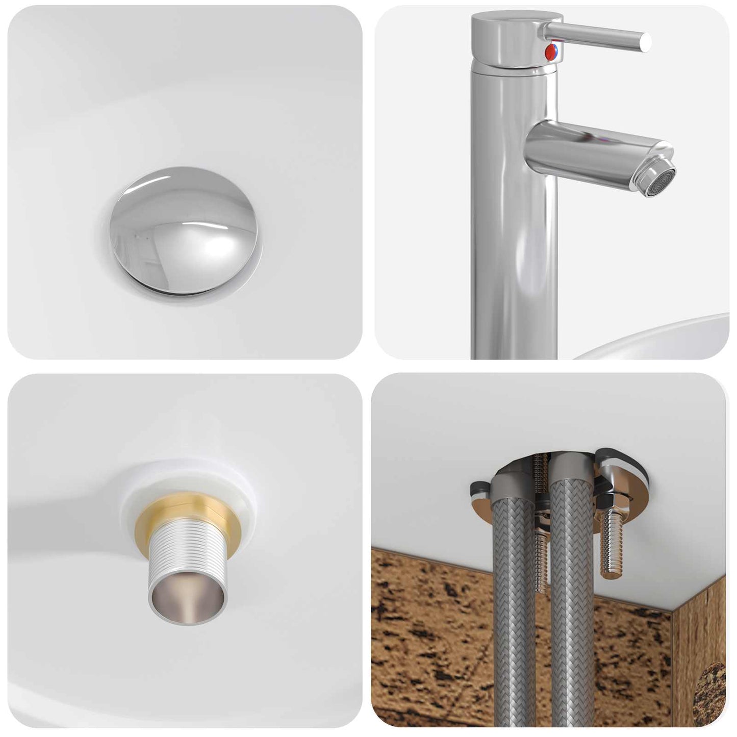 Nástěnná Umyvadlová Skříňka Staré Dřevo 49,5 X 44,5 X 65,5 Cm