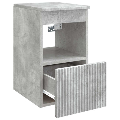 Koupelnová Skříň Betonově Šedá 30 X 35 X 50 Cm Kompozitní Dřevo