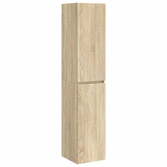 Nástěnná Koupelnová Skříň Dub Sonoma 33 X 34,5 X 160 Cm