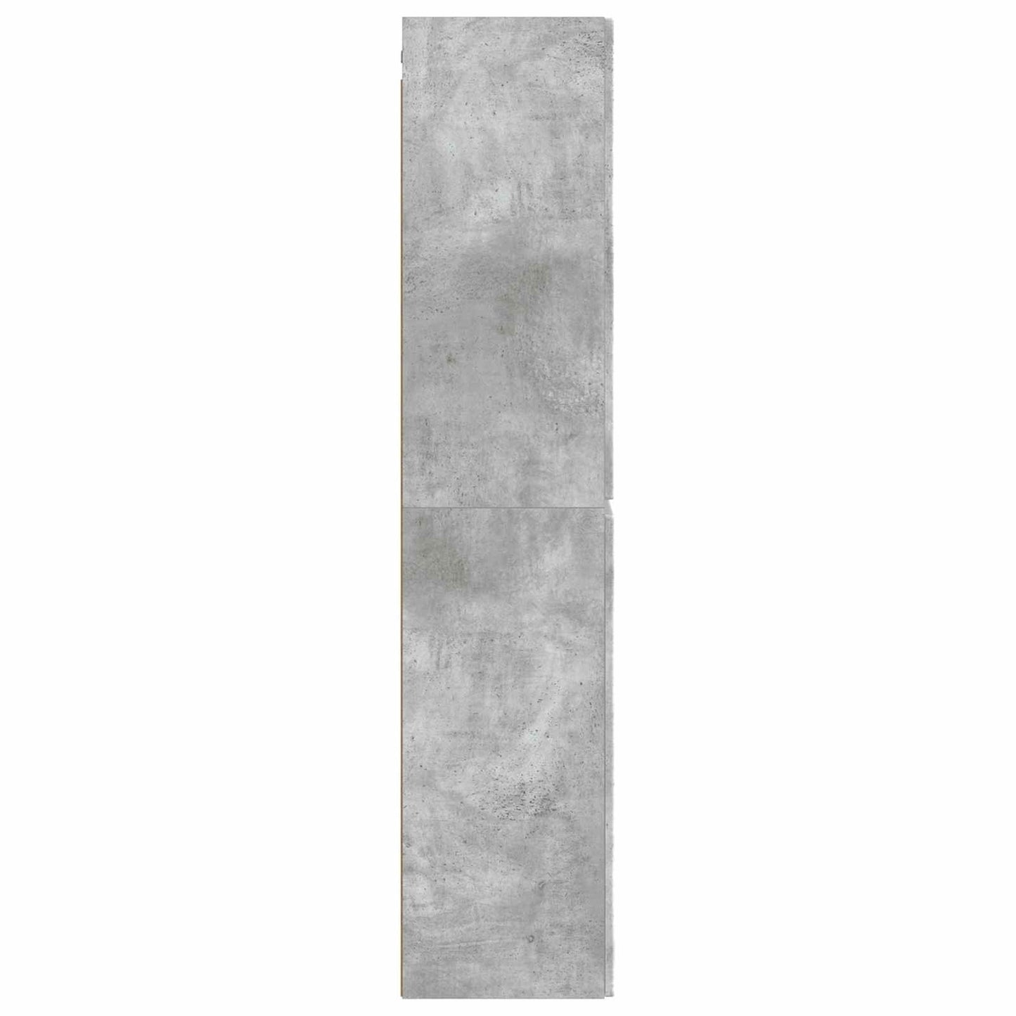 Nástěnná Koupelnová Skříň Betonově Šedá 33 X 34,5 X 160 Cm