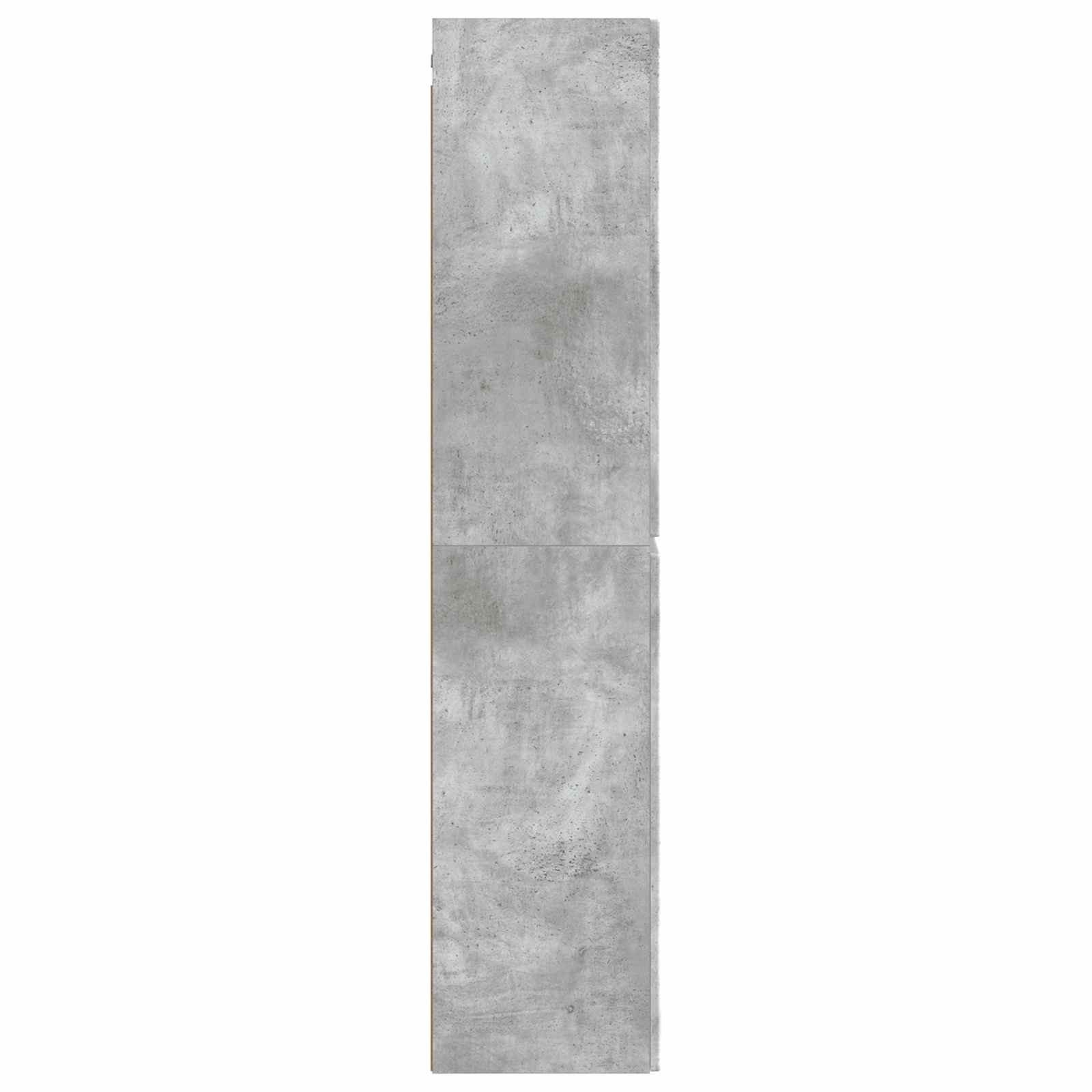 Nástěnná Koupelnová Skříň Betonově Šedá 33 X 34,5 X 160 Cm