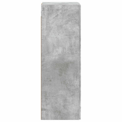 Nástěnná Koupelnová Skříň Betonově Šedá 33 X 34,5 X 100 Cm