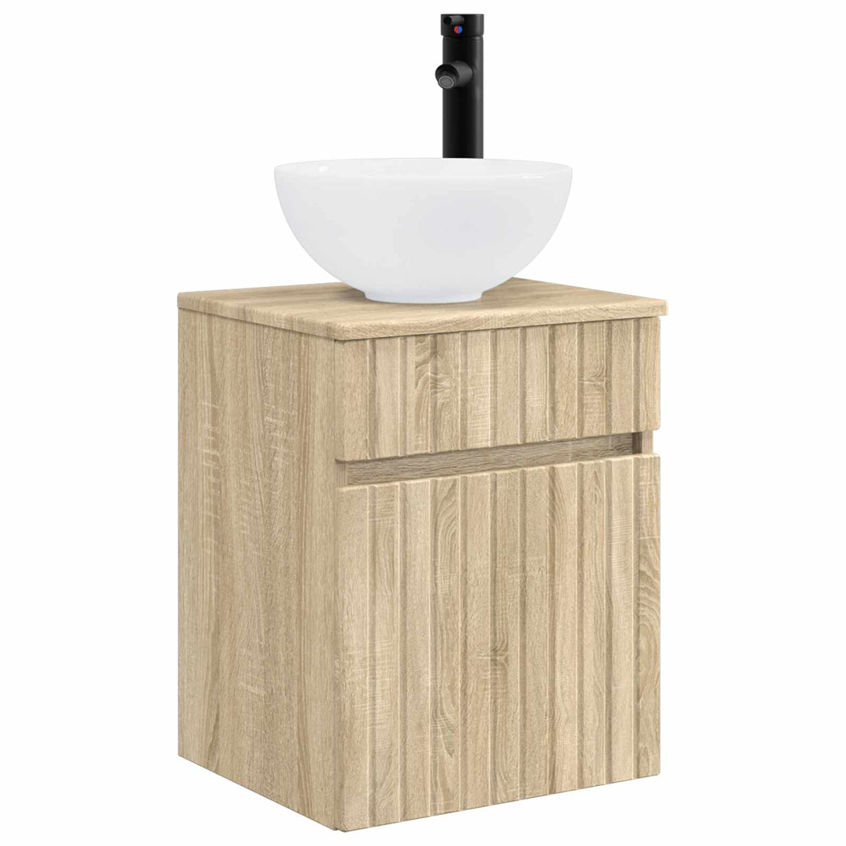 Nástěnná Umyvadlová Skříňka Dub Sonoma 39 X 35 X 63 Cm