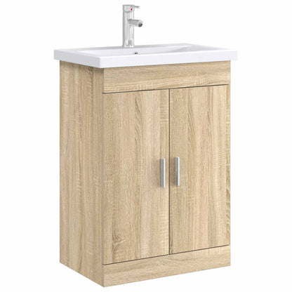 Koupelnová Skříňka Pod Umyvadlo Dub Sonoma 56 X 37,5 X 81 Cm