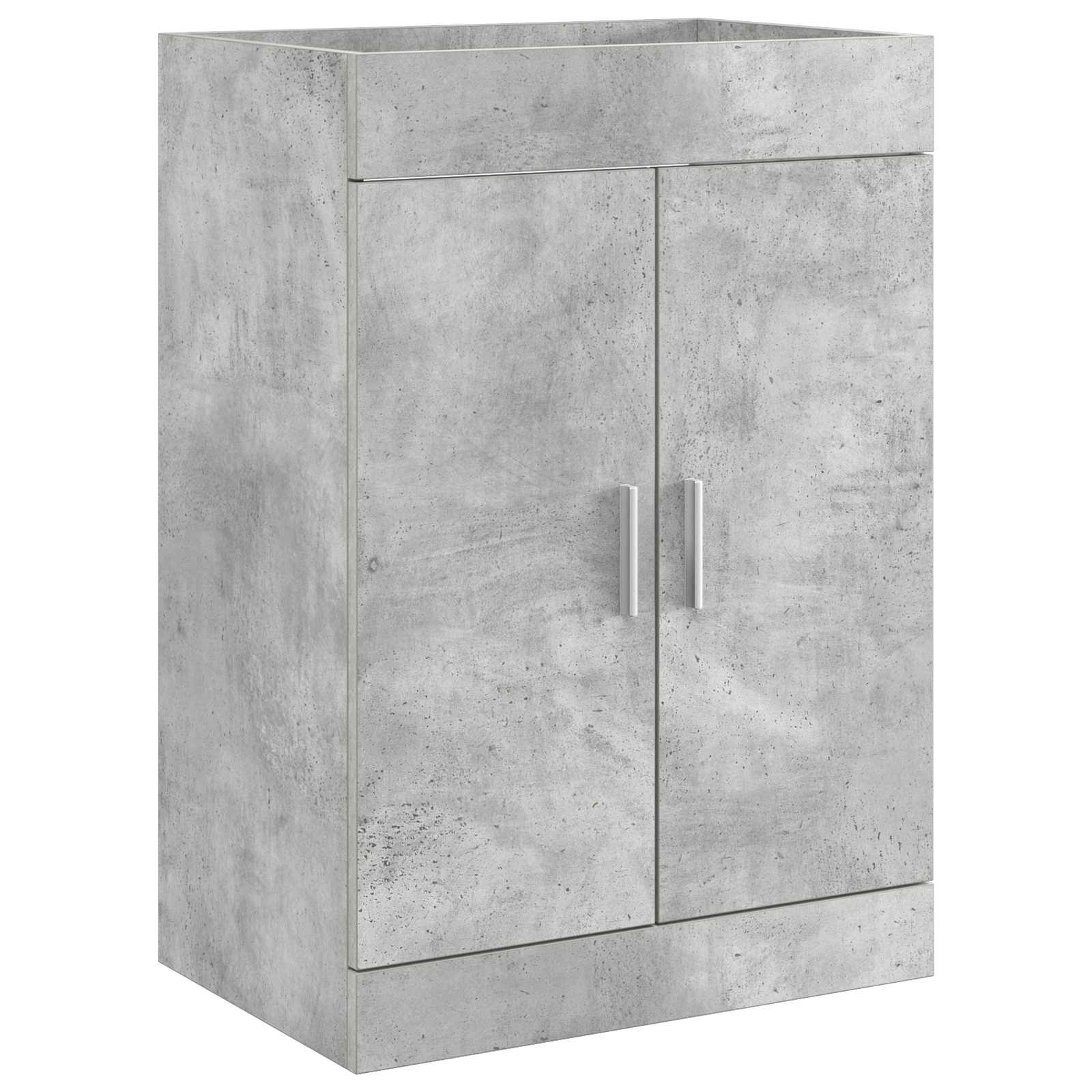Koupelnová Skříňka Pod Umyvadlo Betonově Šedá 56 X 37,5 X 81 Cm