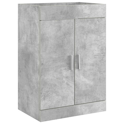 Koupelnová Skříňka Pod Umyvadlo Betonově Šedá 56 X 37,5 X 81 Cm