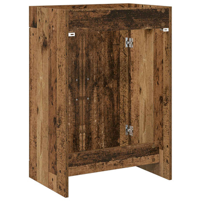 Koupelnová Skříňka Pod Umyvadlo Staré Dřevo 56 X 37,5 X 81 Cm