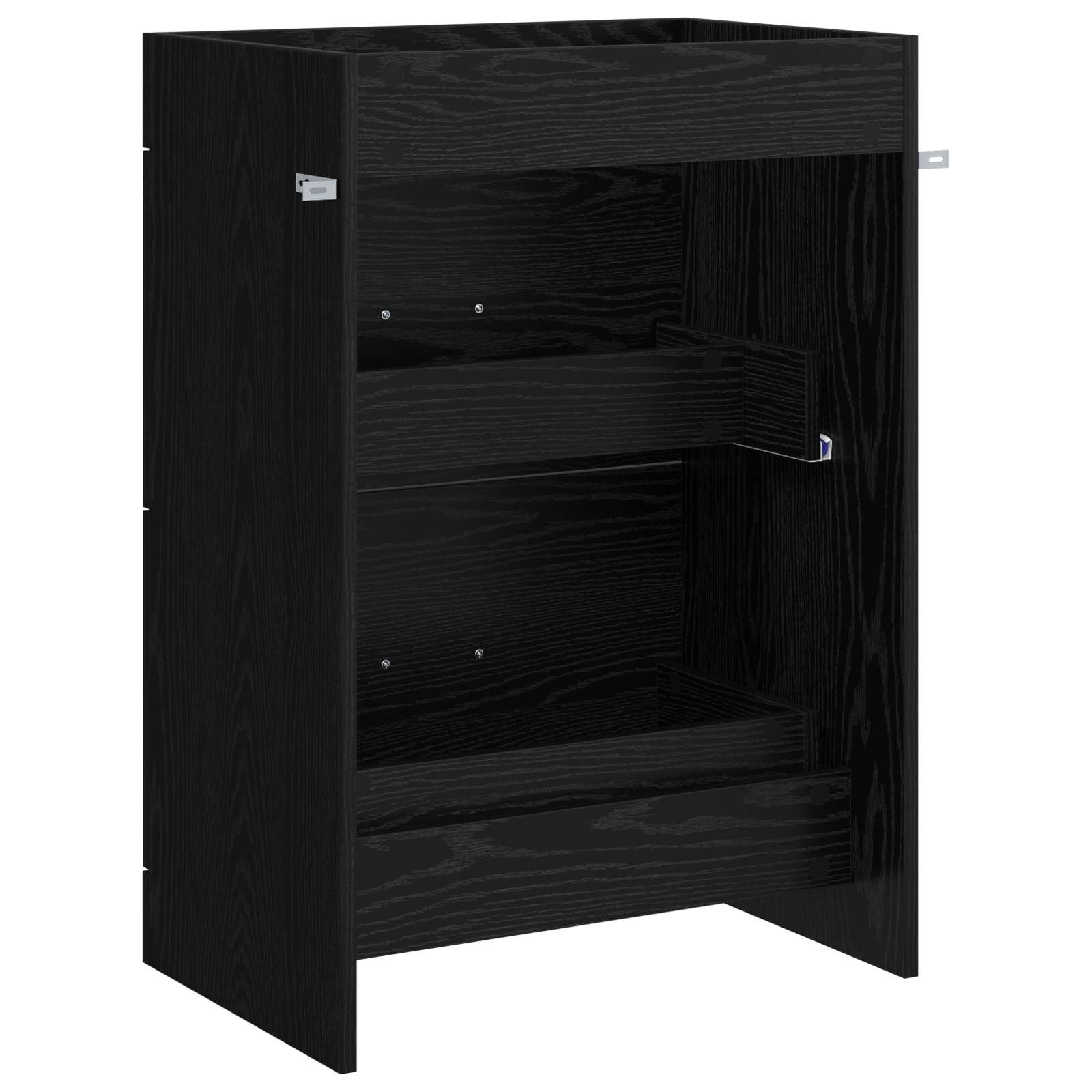 Koupelnová Skříňka Pod Umyvadlo Černý Dub 56 X 37,5 X 81 Cm