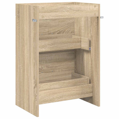 Koupelnová Skříňka Pod Umyvadlo Dub Sonoma 56 X 37,5 X 81 Cm