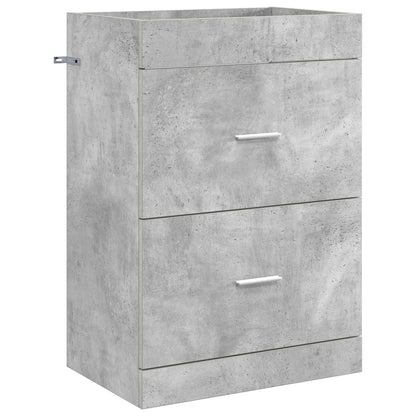 Koupelnová Skříňka Pod Umyvadlo Betonově Šedá 56 X 37,5 X 81 Cm