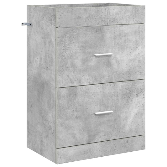 Koupelnová Skříňka Pod Umyvadlo Betonově Šedá 56 X 37,5 X 81 Cm