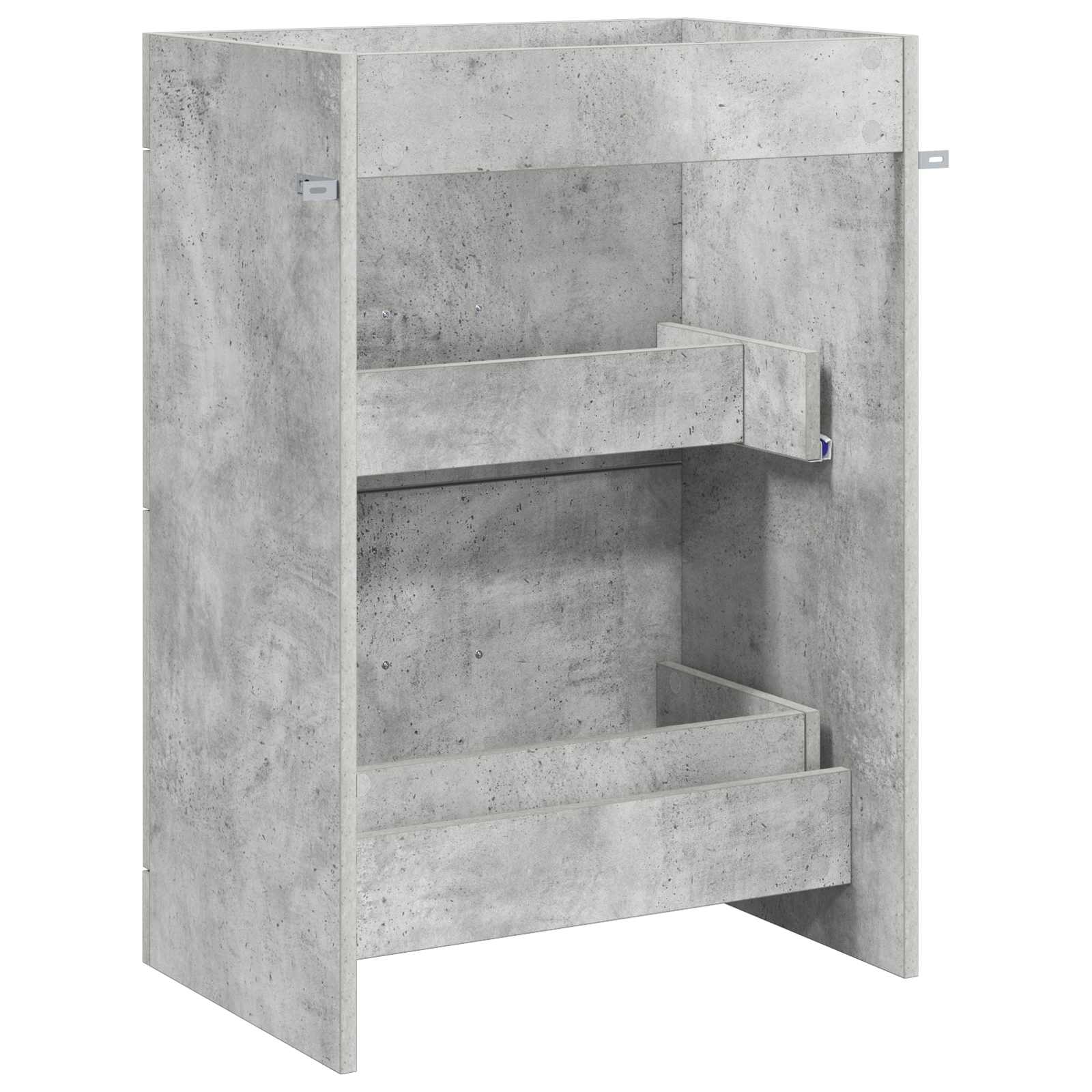 Koupelnová Skříňka Pod Umyvadlo Betonově Šedá 56 X 37,5 X 81 Cm