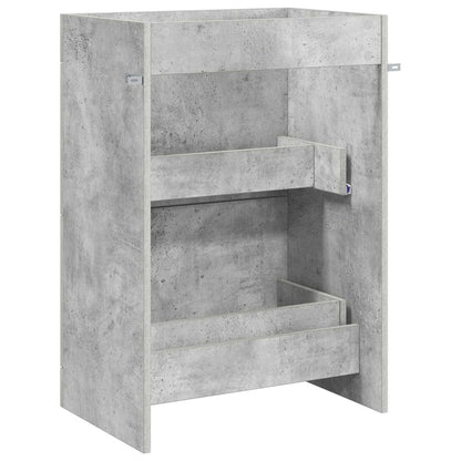 Koupelnová Skříňka Pod Umyvadlo Betonově Šedá 56 X 37,5 X 81 Cm