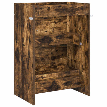 Koupelnová Skříňka Pod Umyvadlo Kouřový Dub 56 X 37,5 X 81 Cm