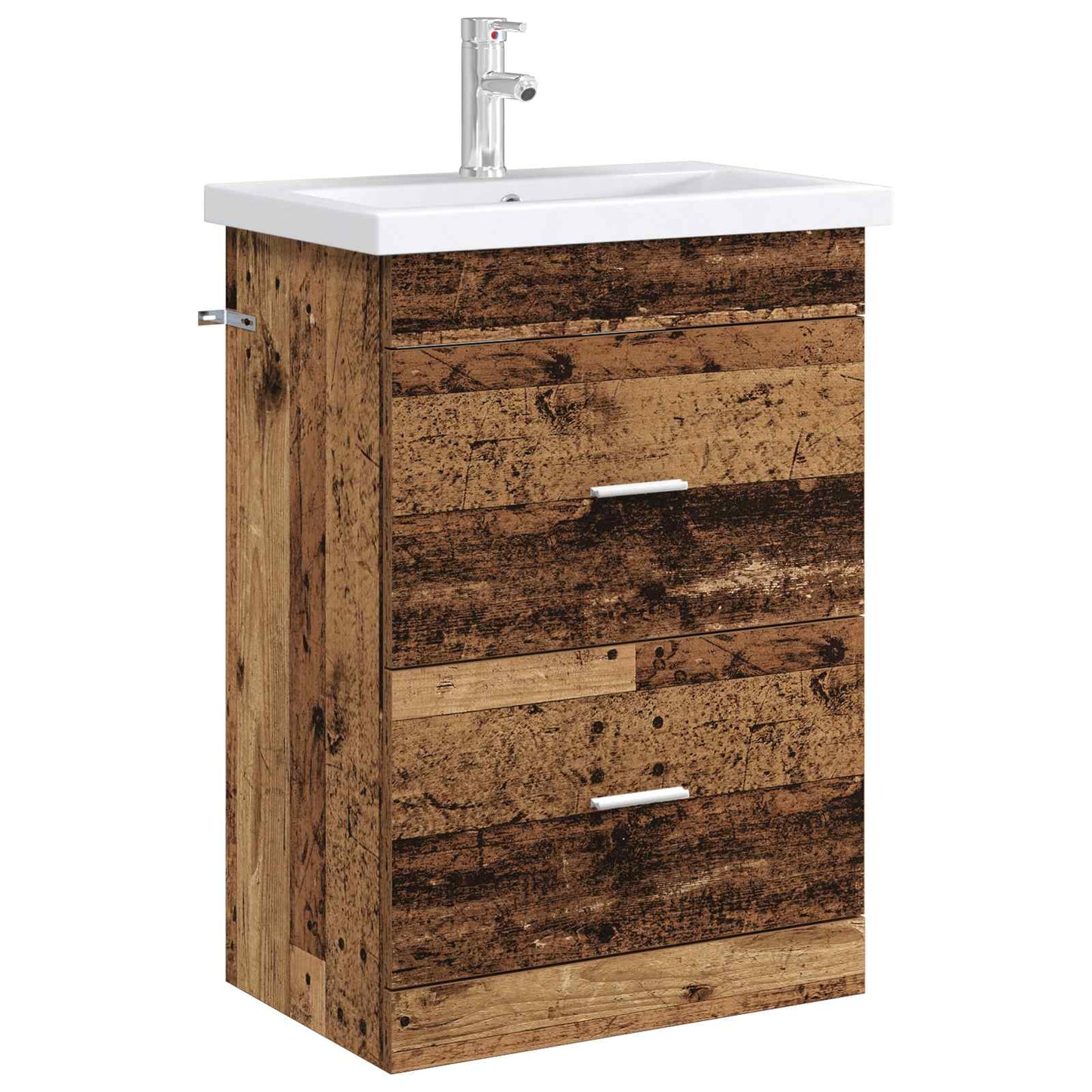Koupelnová Skříňka Pod Umyvadlo Staré Dřevo 56 X 37,5 X 81 Cm
