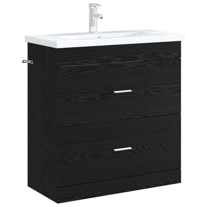 Koupelnová Skříňka Pod Umyvadlo Černý Dub 78,5 X 37,5 X 81 Cm