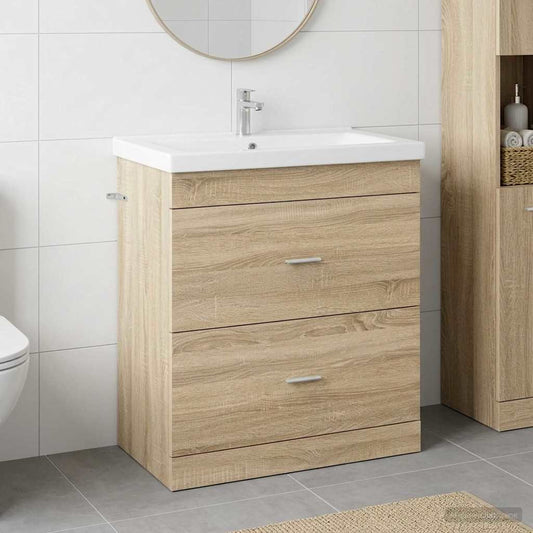 Koupelnová Skříňka Pod Umyvadlo Dub Sonoma 78,5 X 37,5 X 81 Cm