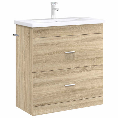 Koupelnová Skříňka Pod Umyvadlo Dub Sonoma 78,5 X 37,5 X 81 Cm
