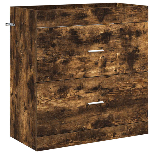 Koupelnová Skříňka Pod Umyvadlo Kouřový Dub 78,5 X 37,5 X 81 Cm