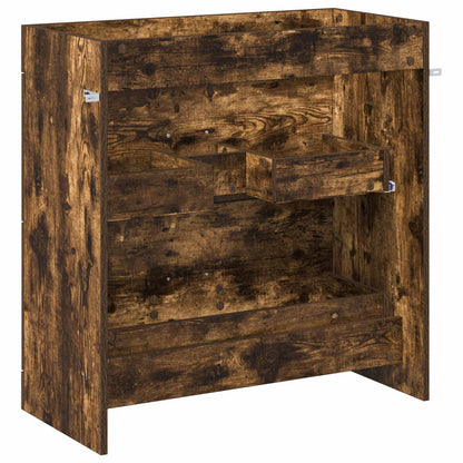 Koupelnová Skříňka Pod Umyvadlo Kouřový Dub 78,5 X 37,5 X 81 Cm