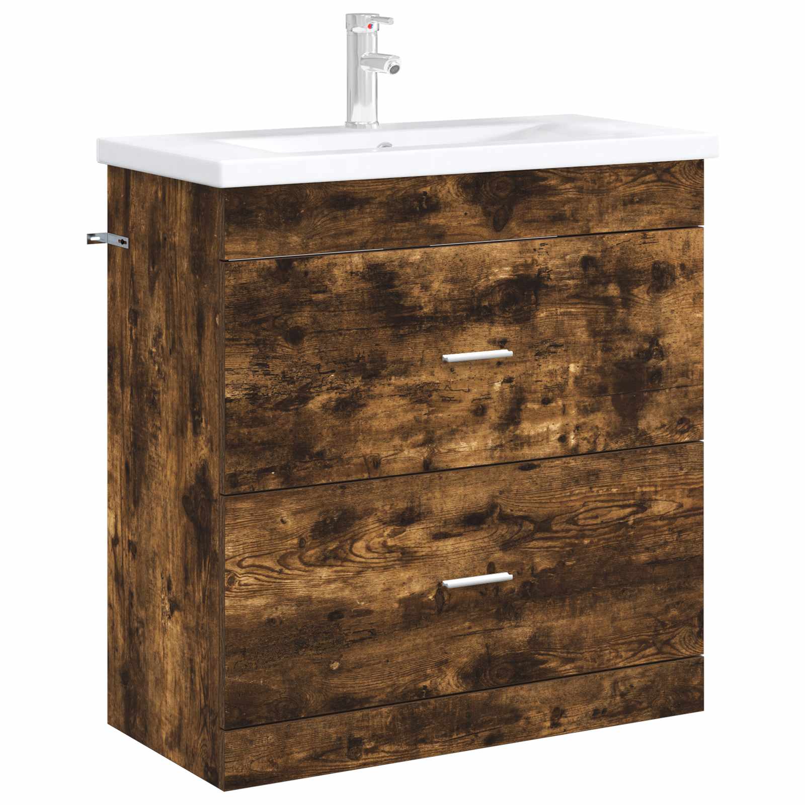 Koupelnová Skříňka Pod Umyvadlo Kouřový Dub 78,5 X 37,5 X 81 Cm