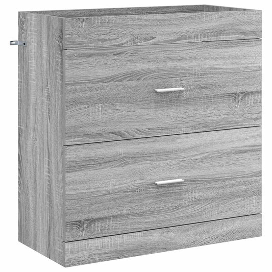 Koupelnová Skříňka Pod Umyvadlo Šedý Sonoma 78,5 X 37,5 X 81 Cm
