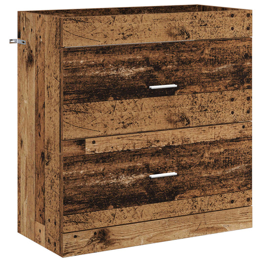 Koupelnová Skříňka Pod Umyvadlo Staré Dřevo 78,5 X 37,5 X 81 Cm