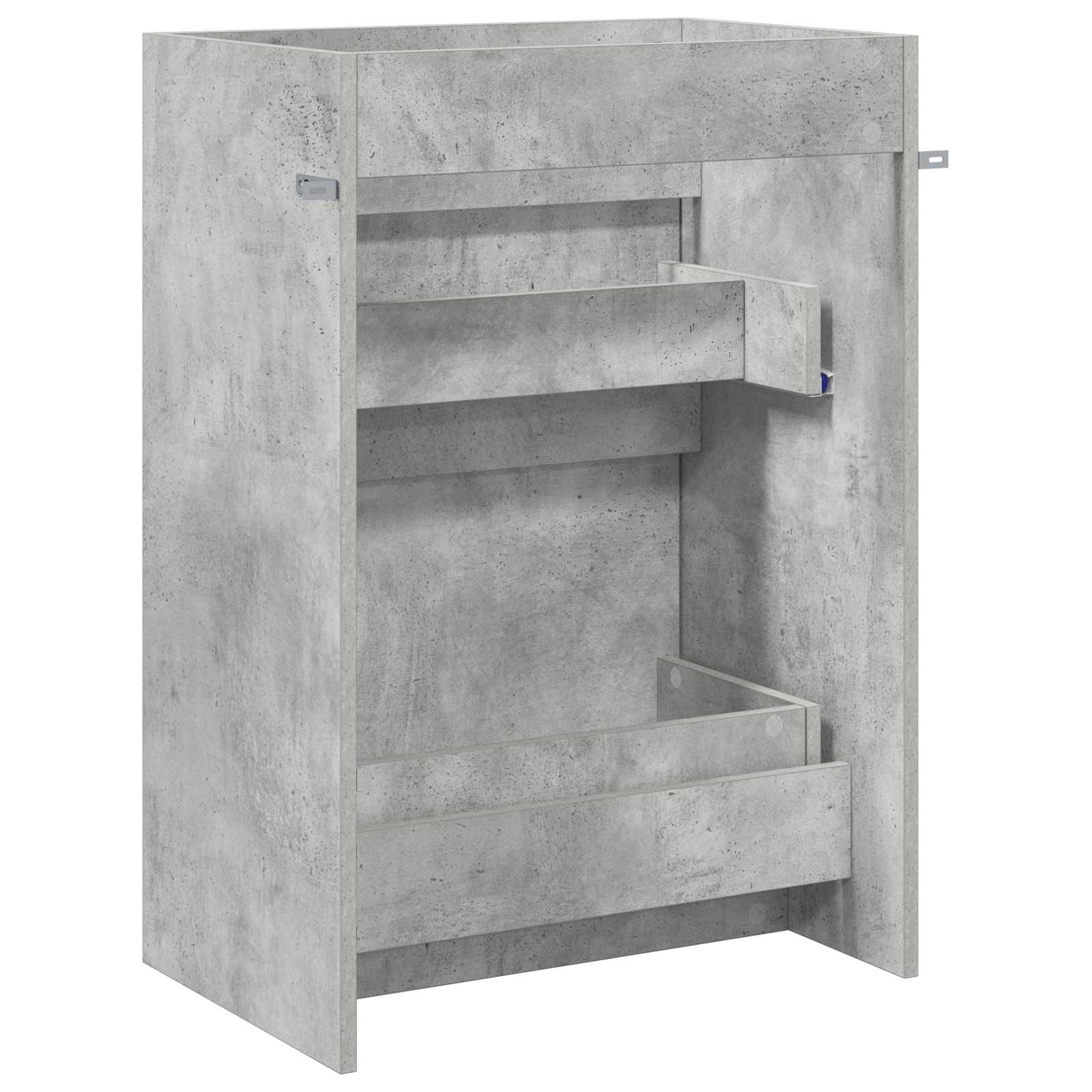 Koupelnová Skříňka Pod Umyvadlo Betonově Šedá 56 X 37,5 X 81 Cm
