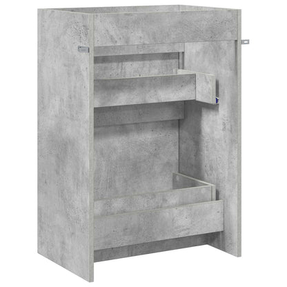 Koupelnová Skříňka Pod Umyvadlo Betonově Šedá 56 X 37,5 X 81 Cm