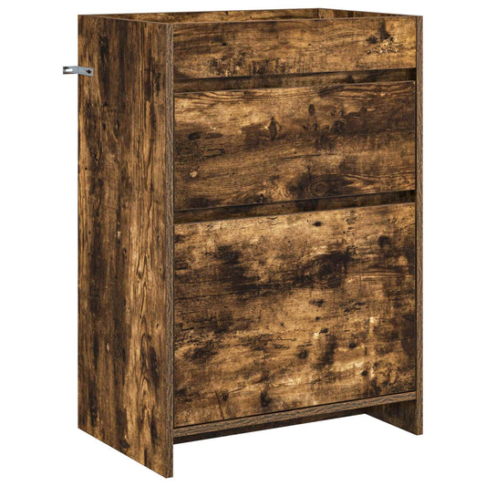 Koupelnová Skříňka Pod Umyvadlo Kouřový Dub 56 X 37,5 X 81 Cm