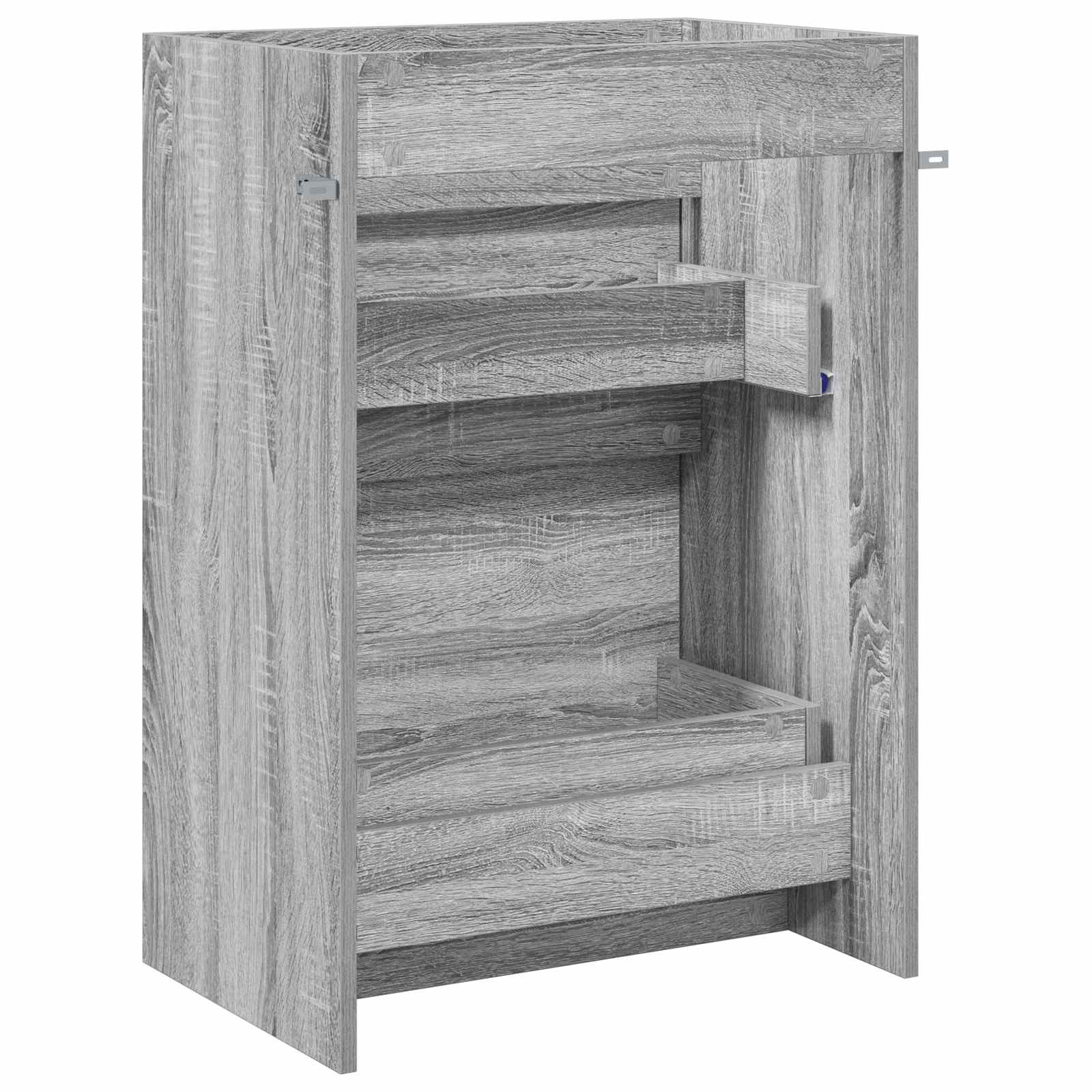 Koupelnová Skříňka Pod Umyvadlo Šedý Sonoma 56 X 37,5 X 81 Cm
