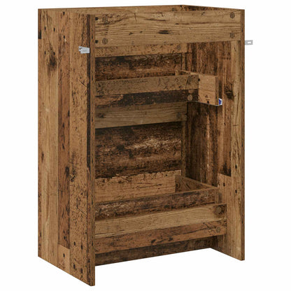 Koupelnová Skříňka Pod Umyvadlo Staré Dřevo 56 X 37,5 X 81 Cm