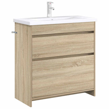 Koupelnová Skříňka Pod Umyvadlo Dub Sonoma 78,5 X 37,5 X 81 Cm