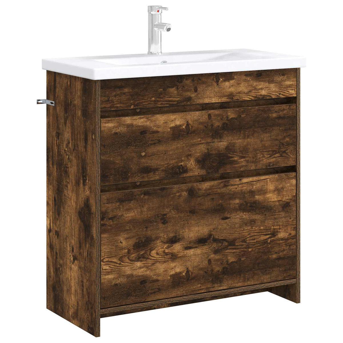 Koupelnová Skříňka Pod Umyvadlo Kouřový Dub 78,5 X 37,5 X 81 Cm