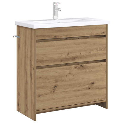 Koupelnová Skříňka Pod Umyvadlo Dub Artisan 78,5 X 37,5 X 81 Cm