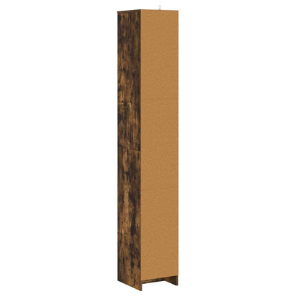 Koupelnová Skříň Kouřový Dub 30 X 33 X 190 Cm Kompozitní Dřevo