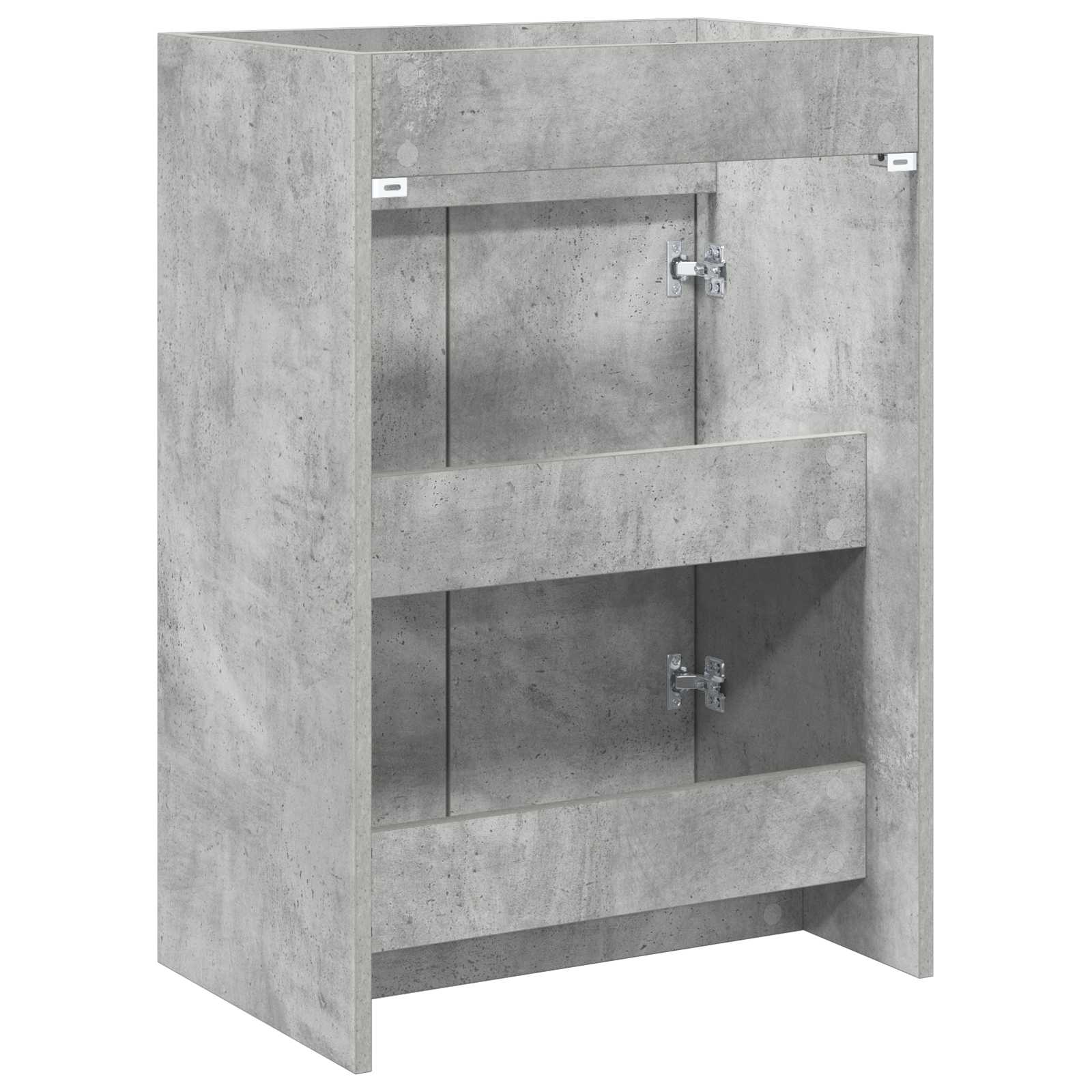 Koupelnová Skříňka Pod Umyvadlo Betonově Šedá 56 X 37,5 X 81 Cm