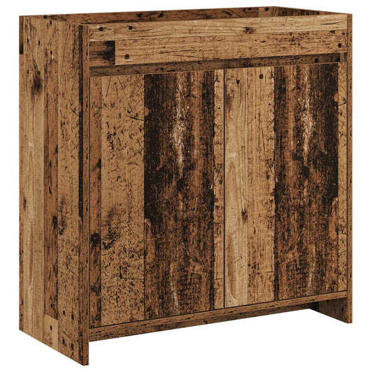 Koupelnová Skříňka Pod Umyvadlo Staré Dřevo 78,5 X 37,5 X 81 Cm