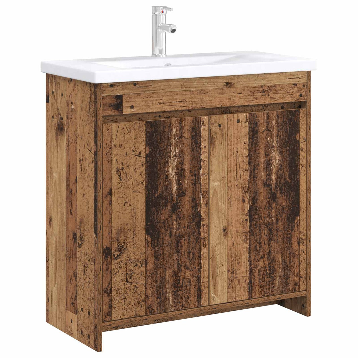 Koupelnová Skříňka Pod Umyvadlo Staré Dřevo 78,5 X 37,5 X 81 Cm