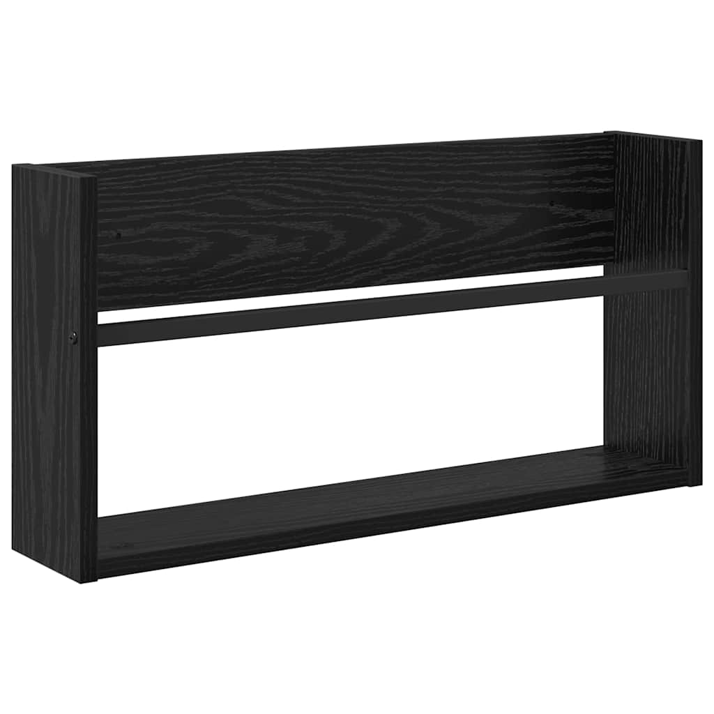 Regál Na Časopisy Černý Dub 60 X 12 X 30 Cm Kompozitní Dřevo